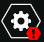 Settings icon with issue